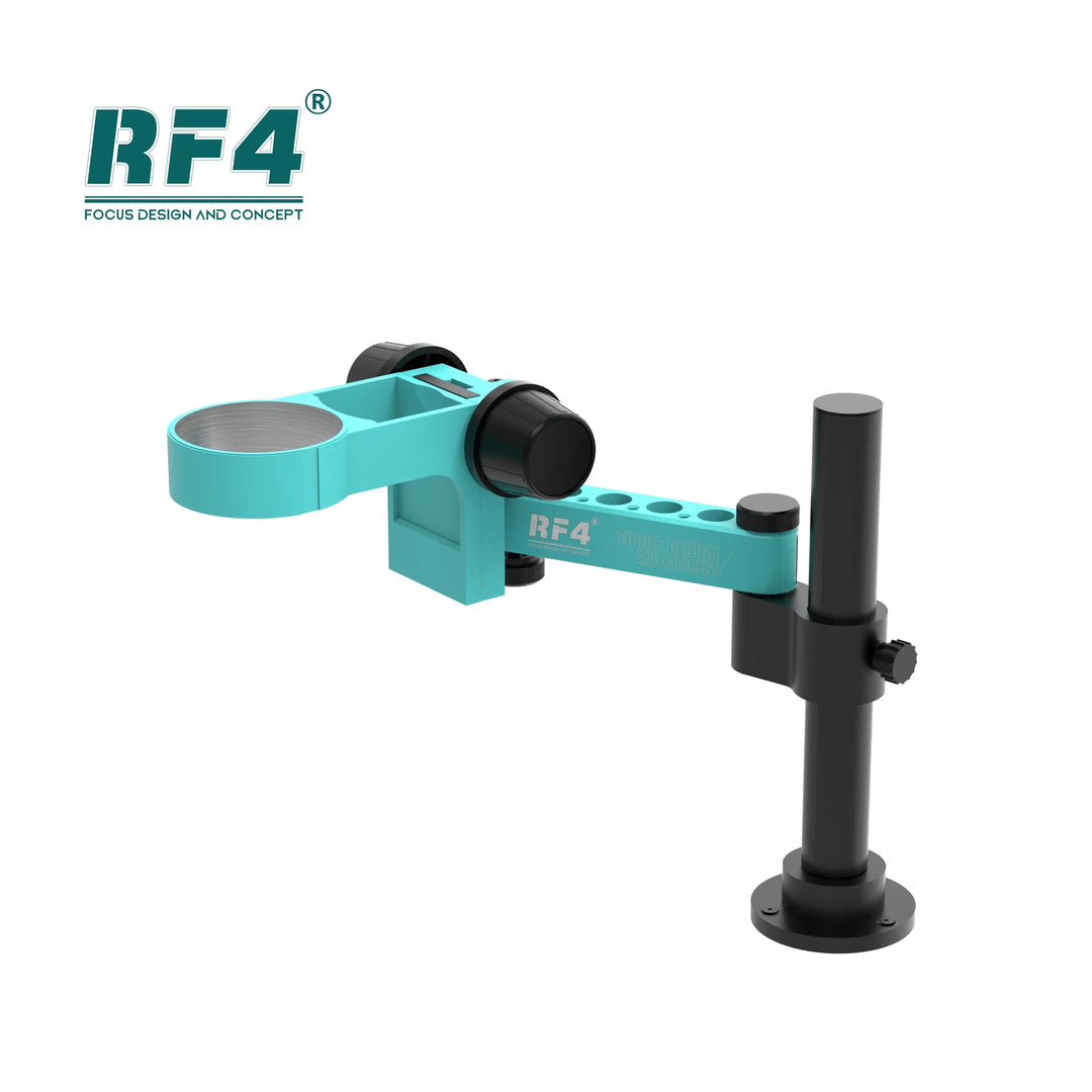 【2024 New】RF4 7050PRO-FO19 7-50 Zoom Magnification Microscope 360° Rotating Adjustable Swing Arm Metal Stand Mobile Microscope