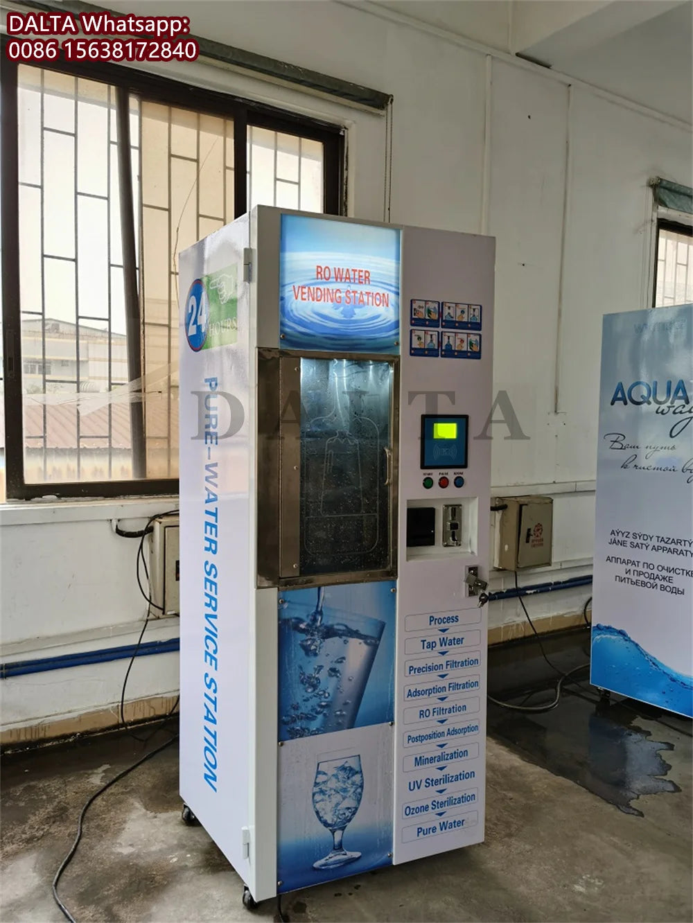 600GPD Pure Water Vending Machine Reverse Osmosis System RO Water Vending Machine Water Purification Vending Machine