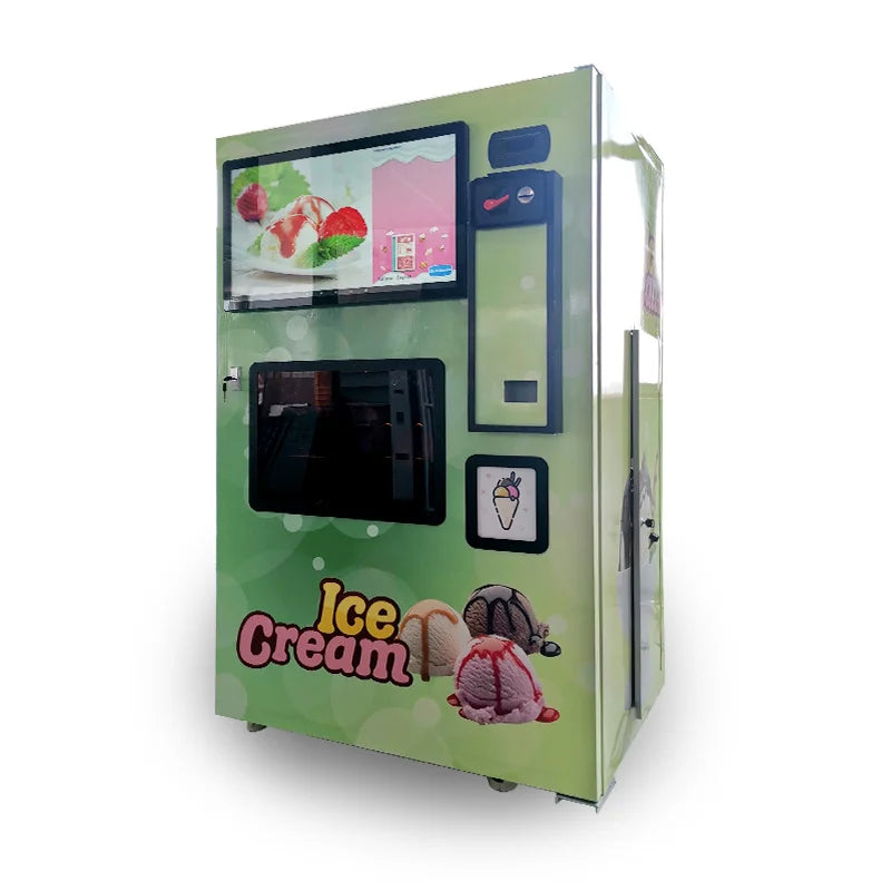 Multi Flavor Soft Ice Cream Machine Commercial Vending Machine