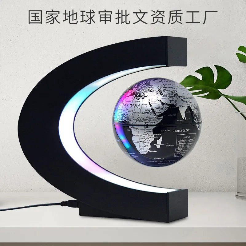 Floating Magnetic Levitation Globe Novelty Ball Light LED World Map Electronic Antigravity Lamp Home Decoration Creative Gifts