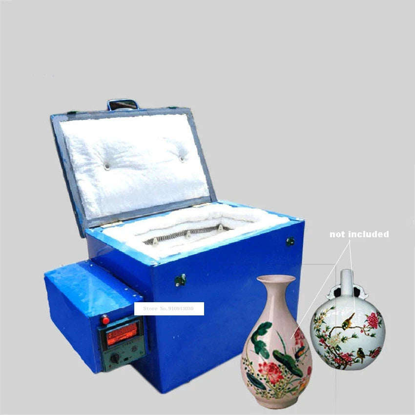 WN-DY01 Automatic Electric Kiln Low Temperature Ceramic Oven Small Decorating Kiln Intelligent Pottery Firing Equipment 220V